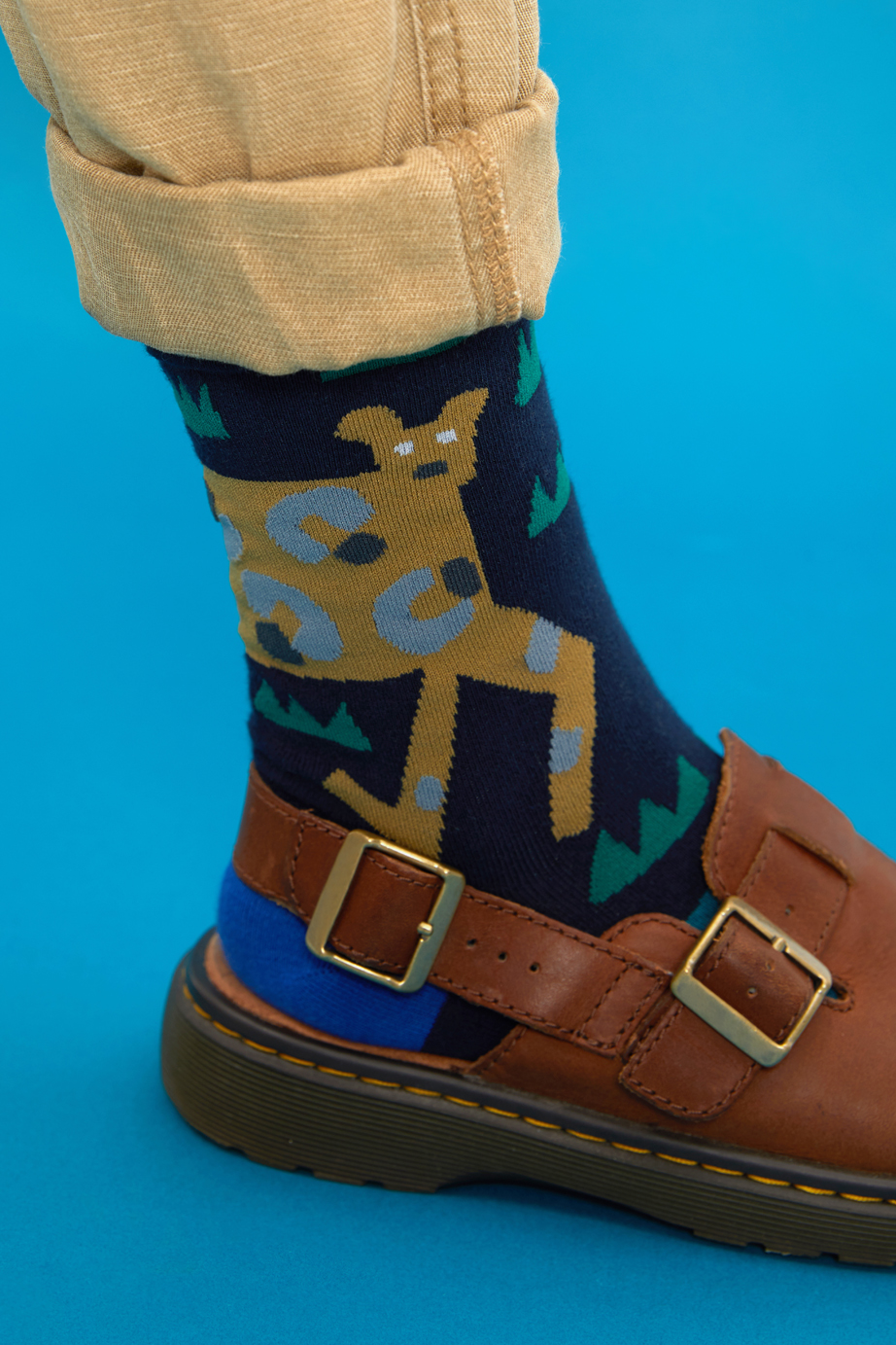 marimekkoデザイナー鈴木マサルコラボ ソックス 22.5-27.5cm ユニセックスフリーサイズ