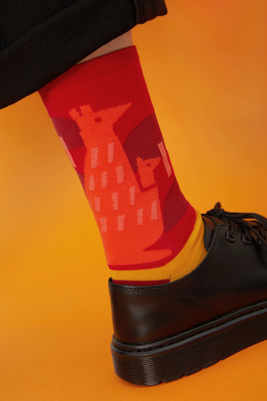 marimekkoデザイナー鈴木マサルコラボ ソックス 22.5-27.5cm ユニセックスフリーサイズ