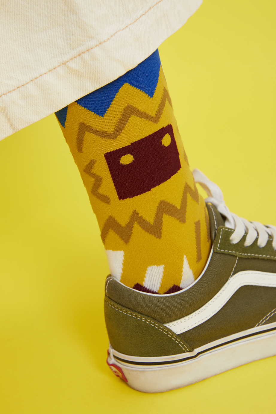 marimekkoデザイナー鈴木マサルコラボ ソックス 22.5-27.5cm ユニセックスフリーサイズ