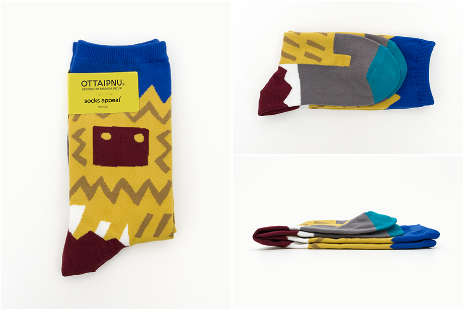 marimekkoデザイナー鈴木マサルコラボ ソックス 22.5-27.5cm ユニセックスフリーサイズ