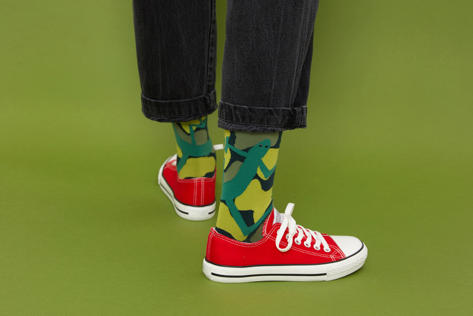 marimekkoデザイナー鈴木マサルコラボ ソックス 22.5-27.5cm ユニセックスフリーサイズ