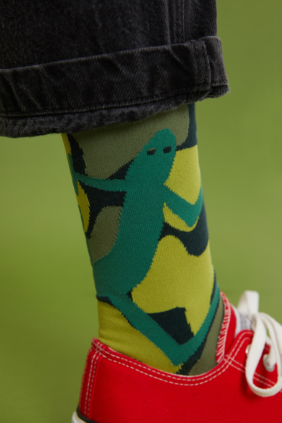 marimekkoデザイナー鈴木マサルコラボ ソックス 22.5-27.5cm ユニセックスフリーサイズ