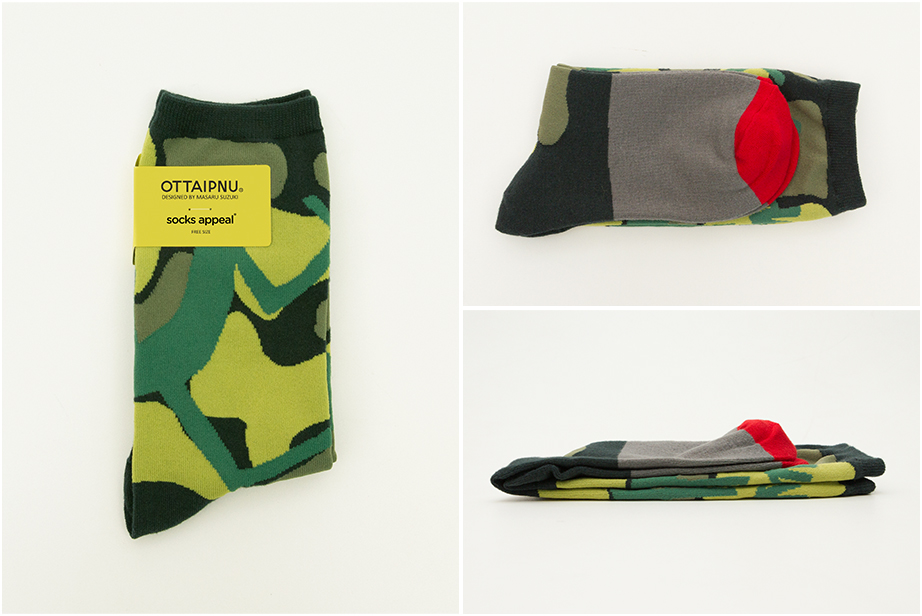 marimekkoデザイナー鈴木マサルコラボ ソックス 22.5-27.5cm ユニセックスフリーサイズ