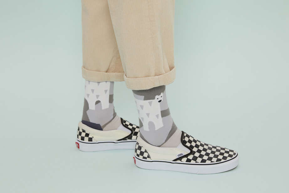 marimekkoデザイナー鈴木マサルコラボ ソックス 22.5-27.5cm ユニセックスフリーサイズ