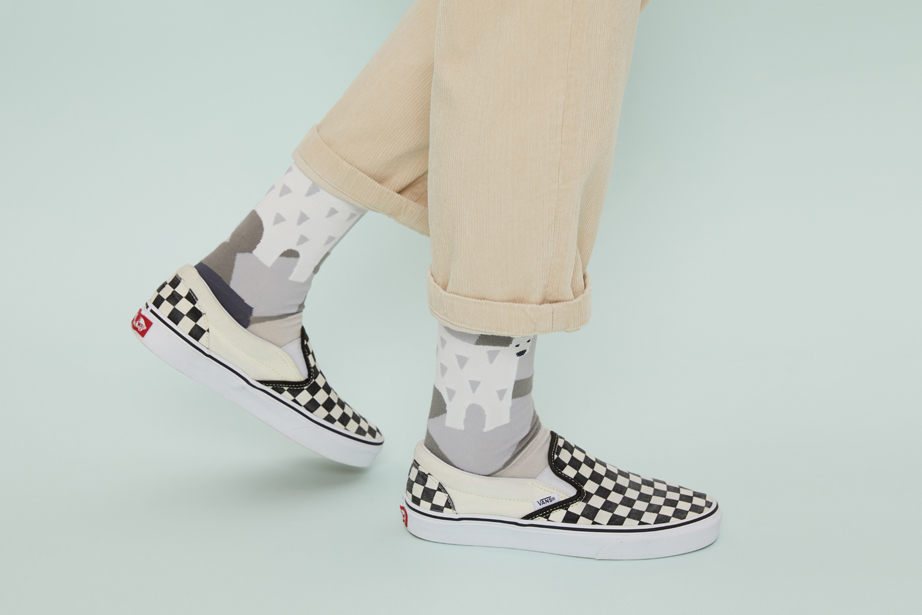 marimekkoデザイナー鈴木マサルコラボ ソックス 22.5-27.5cm ユニセックスフリーサイズ