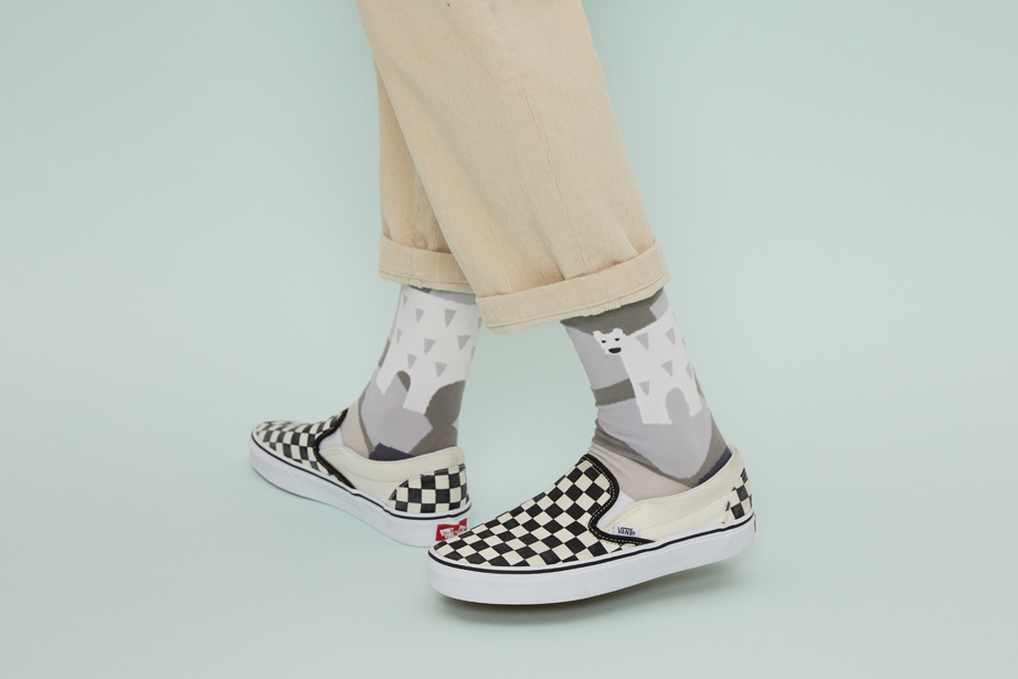 marimekkoデザイナー鈴木マサルコラボ ソックス 22.5-27.5cm ユニセックスフリーサイズ