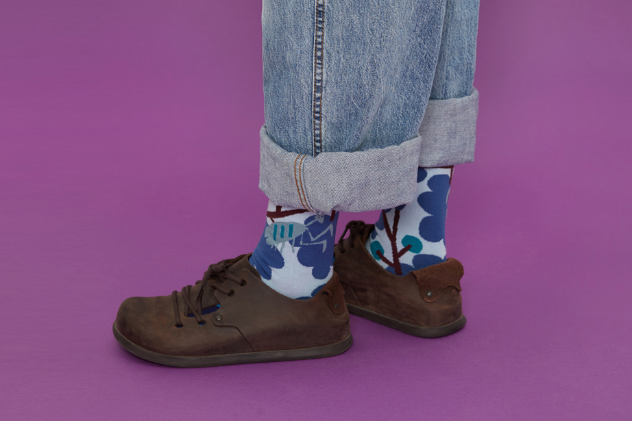 marimekkoデザイナー鈴木マサルコラボ ソックス 22.5-27.5cm ユニセックスフリーサイズ