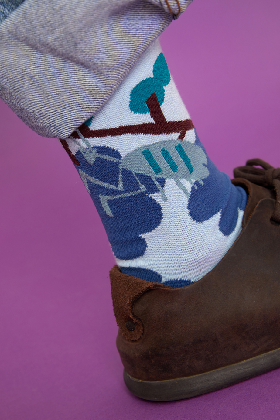 marimekkoデザイナー鈴木マサルコラボ ソックス 22.5-27.5cm ユニセックスフリーサイズ