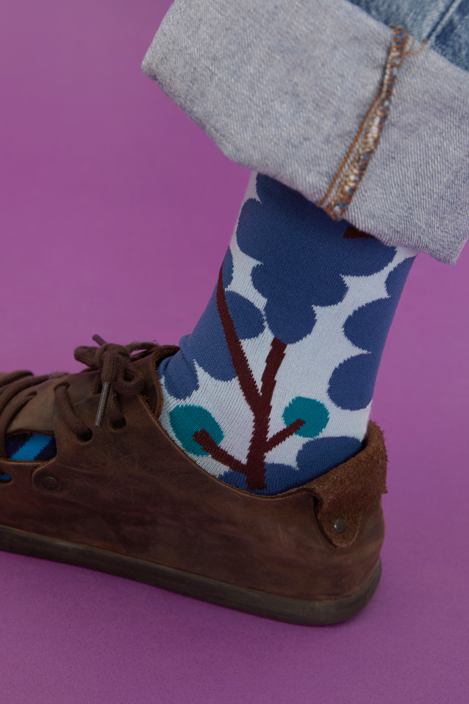 marimekkoデザイナー鈴木マサルコラボ ソックス 22.5-27.5cm ユニセックスフリーサイズ