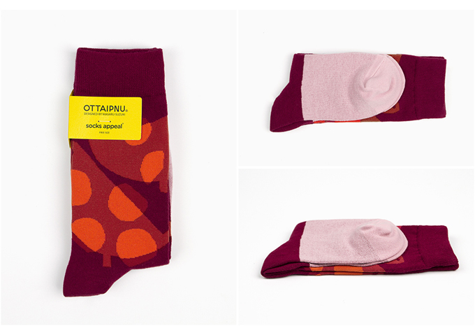 marimekkoデザイナー鈴木マサルコラボ ソックス 22.5-27.5cm ユニセックスフリーサイズ