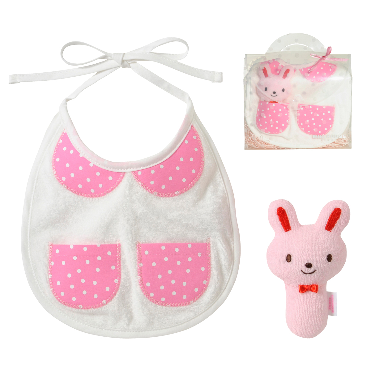 【名入れギフト】くまちゃんうさちゃんスタイセット