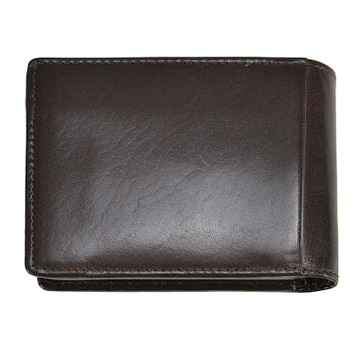 二つ折り札入れ　アオリカード段付き