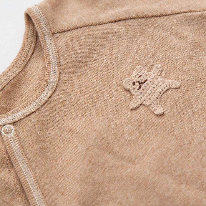 オーガニックカットソー半袖ロンパース