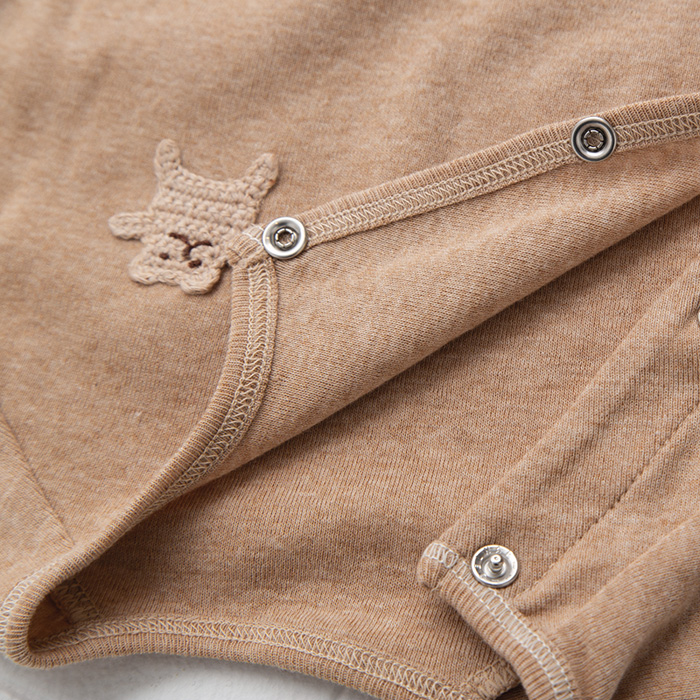 オーガニックカットソー半袖ロンパース