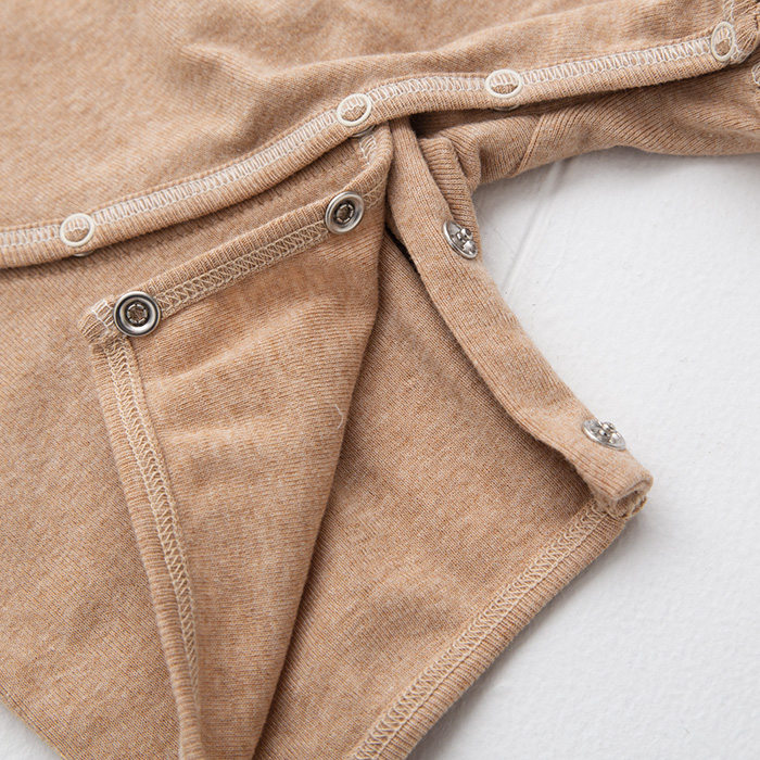 オーガニックカットソー半袖ロンパース