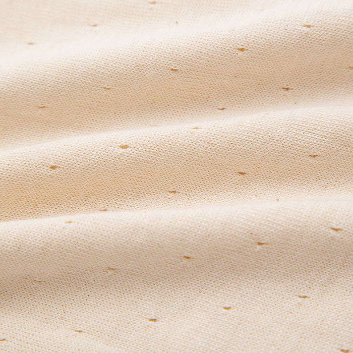 オーガニックニット半袖ロンパース