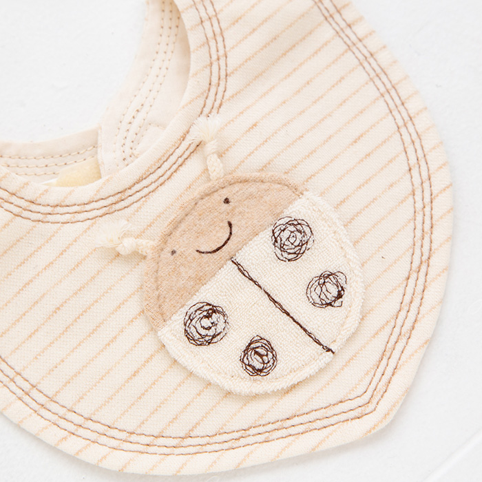 【名入れギフト】オーガニック　てんとう虫スタイ