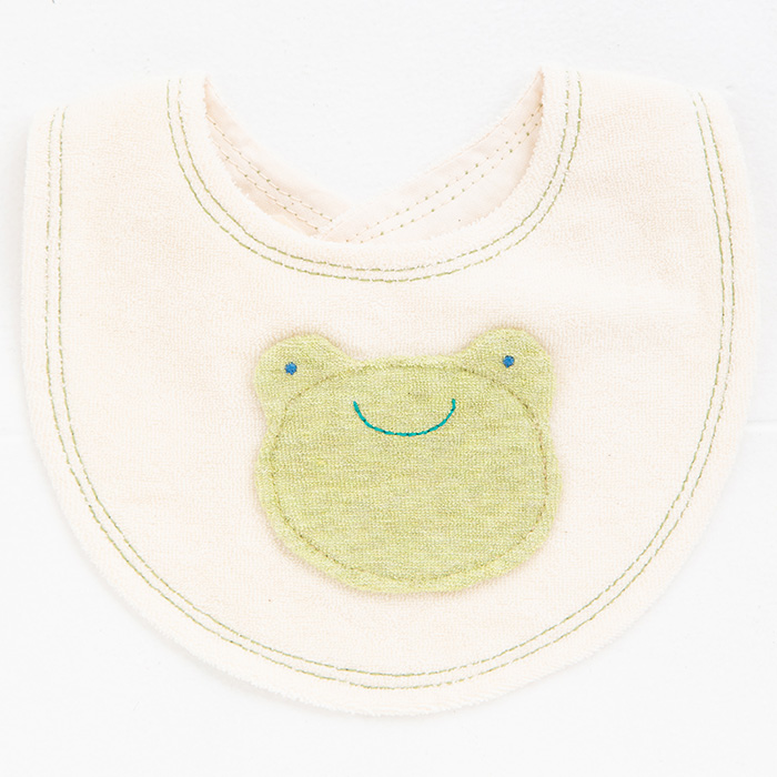 【名入れギフト】かえるのオーガニックギフトセット［スタイ・ガラガラ・ソックス］