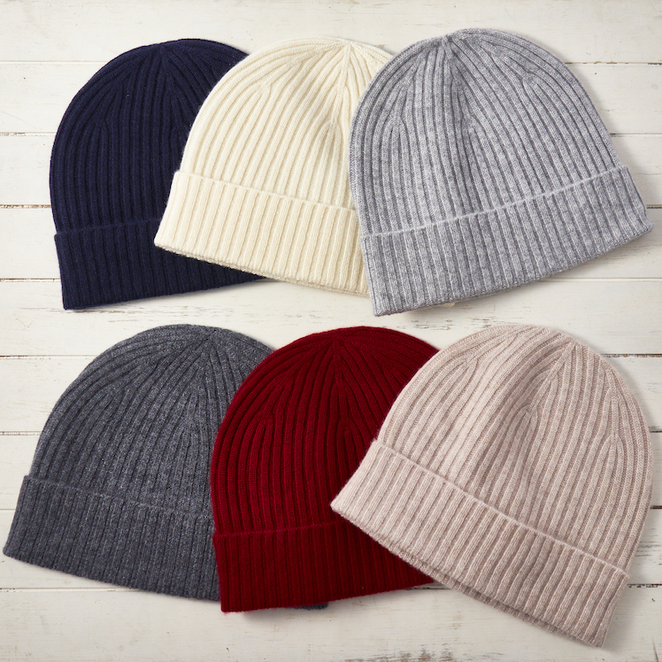 カシミヤ 100％ ニット帽