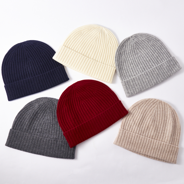 カシミヤ 100％ ニット帽