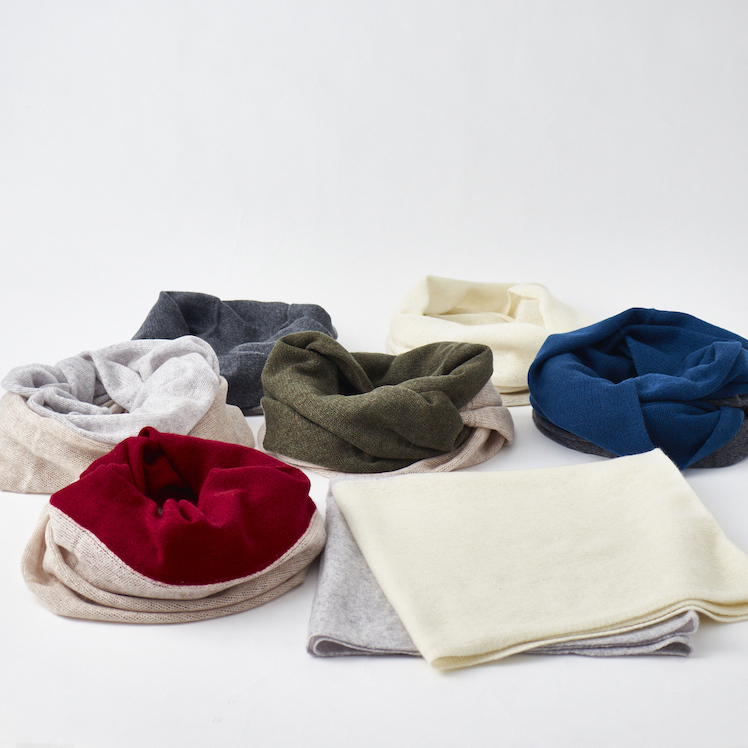 カシミヤ 100％ ニット スヌード