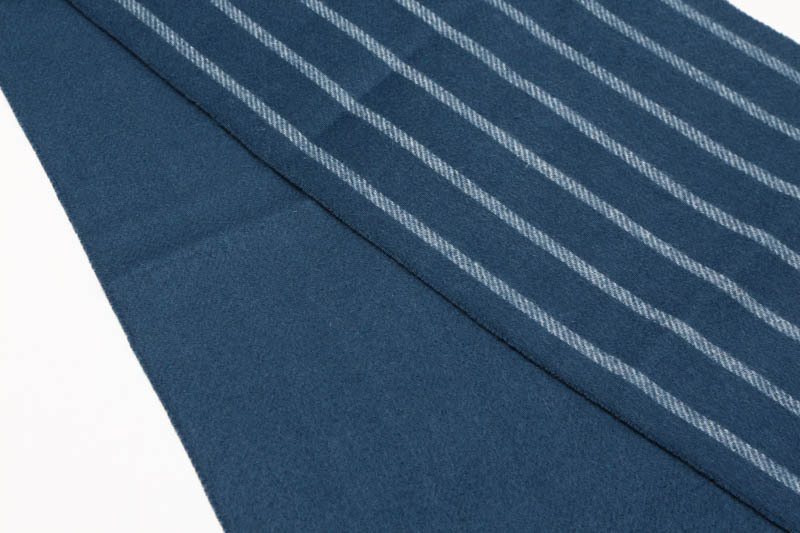 カシミヤ 100% リバーシブル ストライプ マフラー