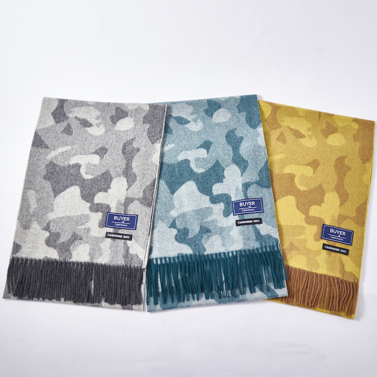 【名入れギフト】カシミヤ 100% ミリタリー マフラー