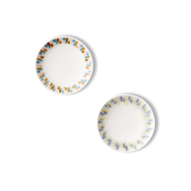 霞 豆皿　2枚組