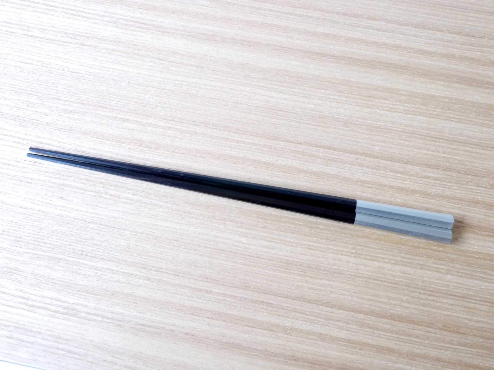 夫婦箸 先八角黒檀紫檀