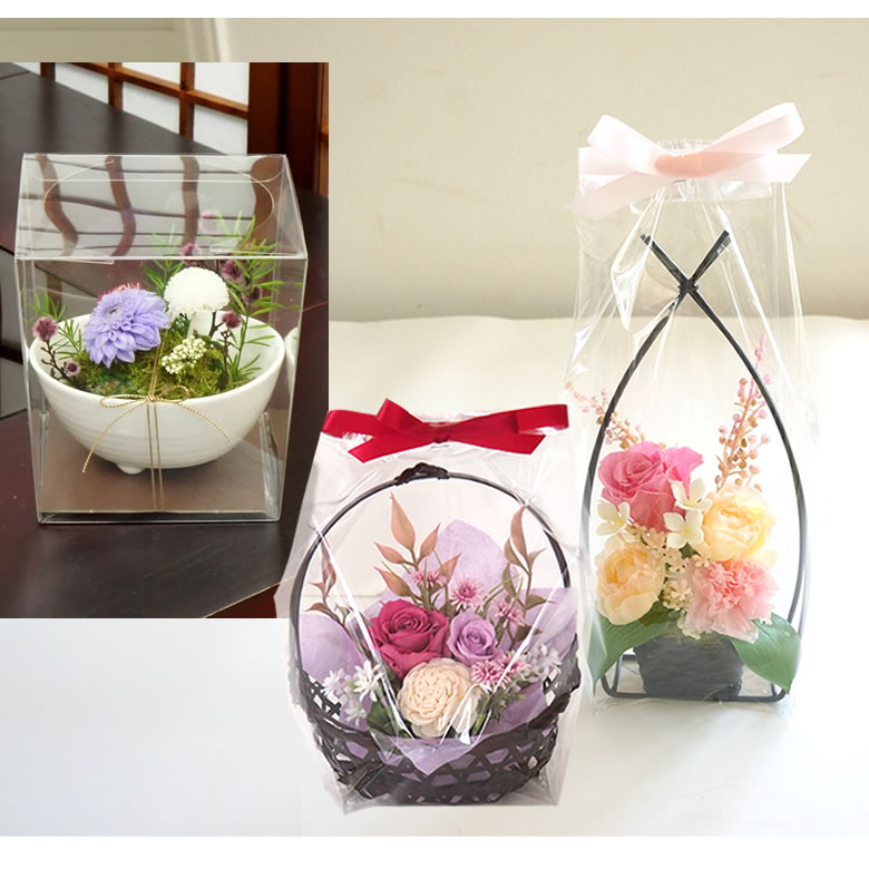 和風プリザ+和バームセット 華やぎ