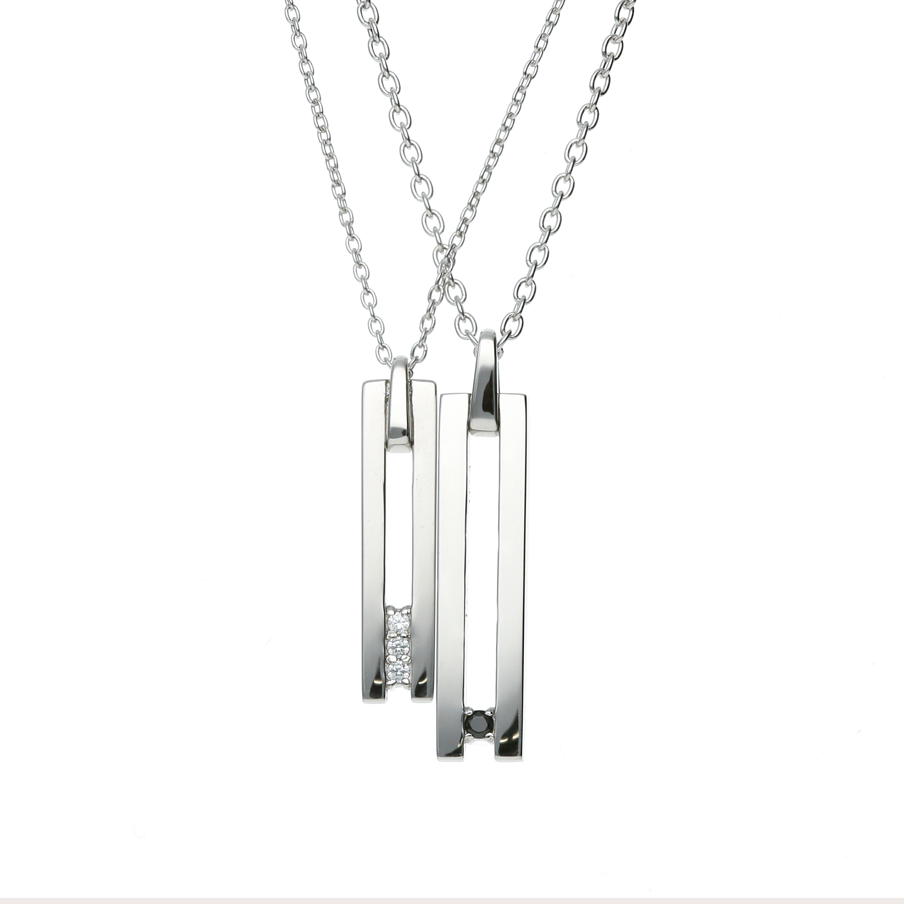 【ペア】スリットライン ネックレス 