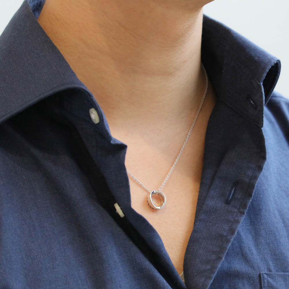 【メンズ】クロスリング ネックレス