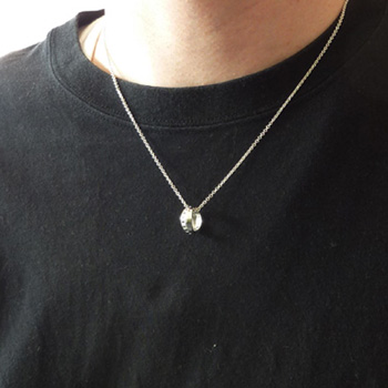 【メンズ】クロスリング ネックレス