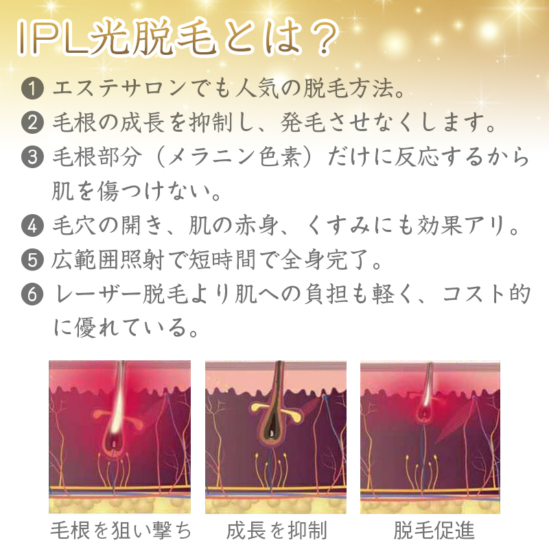 IPL冷感脱毛器・Hikari