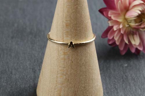 K10 Tiny Initial Ring-K10
