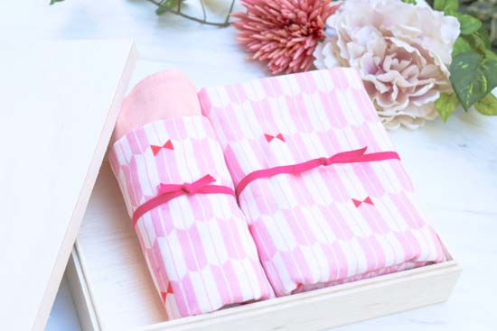 【和柄ガーゼタオルセット】フェイス・バスサイズ