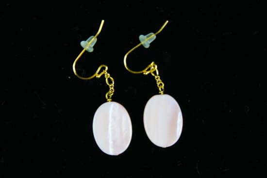 シェルオーバルピアス-17-PI-0005