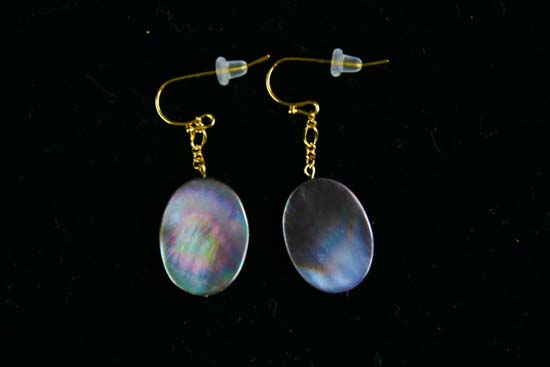 シェルオーバルピアス-17-PI-0005