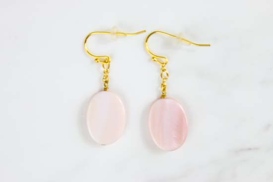 シェルオーバルピアス-17-PI-0005