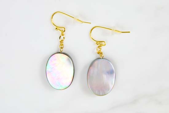 シェルオーバルピアス-17-PI-0005