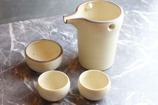 冷酒器ゆらり2合セット-杯2個付き