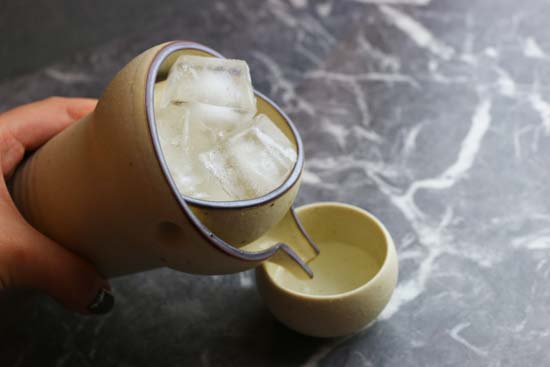 冷酒器ゆらり2合セット-杯2個付き