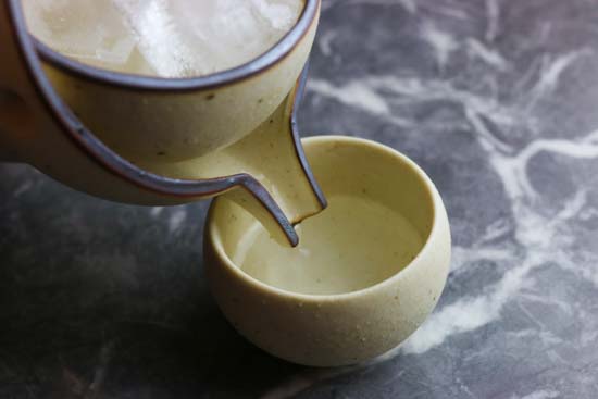 冷酒器ゆらり2合セット-杯2個付き