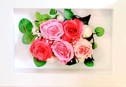 フォトフレーム横 プリザーブドフラワー