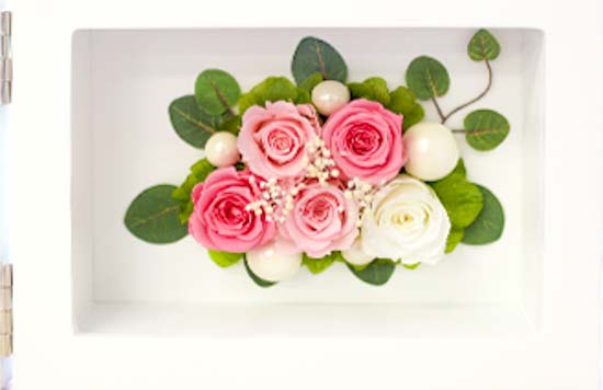 フォトフレーム横 プリザーブドフラワー