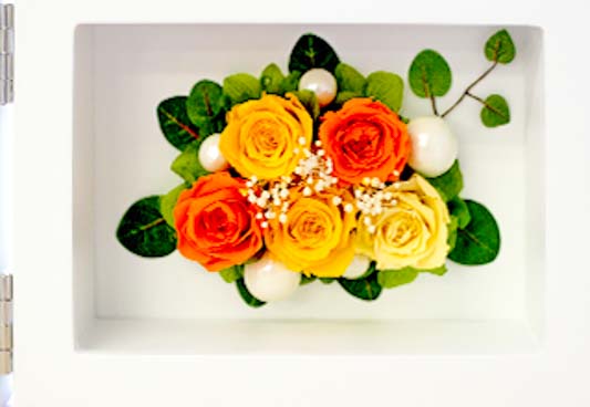 フォトフレーム横 プリザーブドフラワー