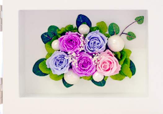 フォトフレーム横 プリザーブドフラワー