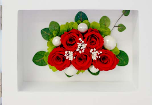 フォトフレーム横 プリザーブドフラワー