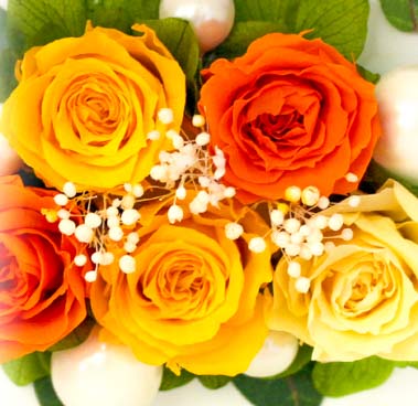 フォトフレーム横 プリザーブドフラワー