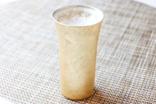 【漆磨(シーマ)箔銅華】　ビアカップ160ml　1客